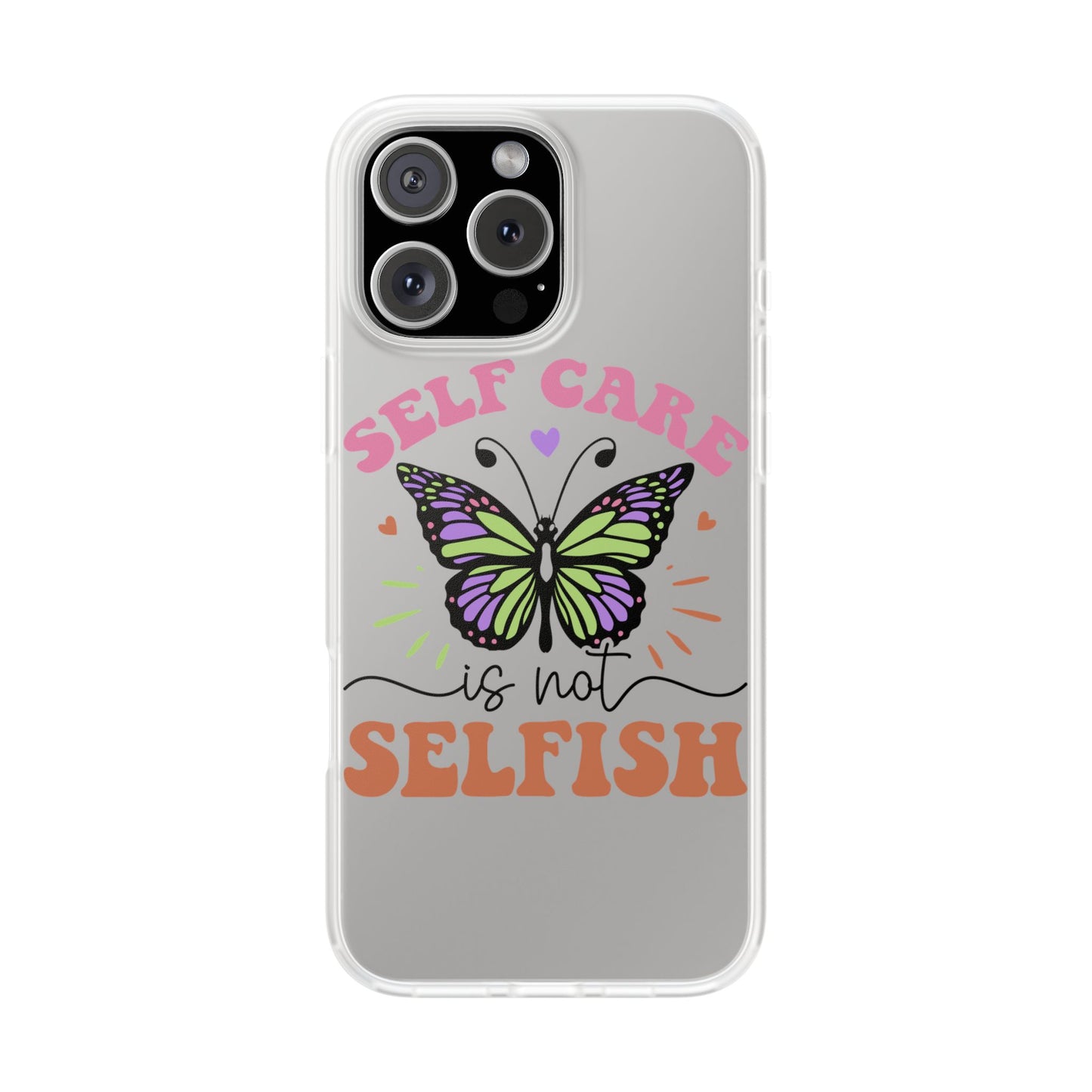 Copy of Kindness is Free Heart Flexi Phone Case - Vibrant, Colorful Design for Positive Vibes