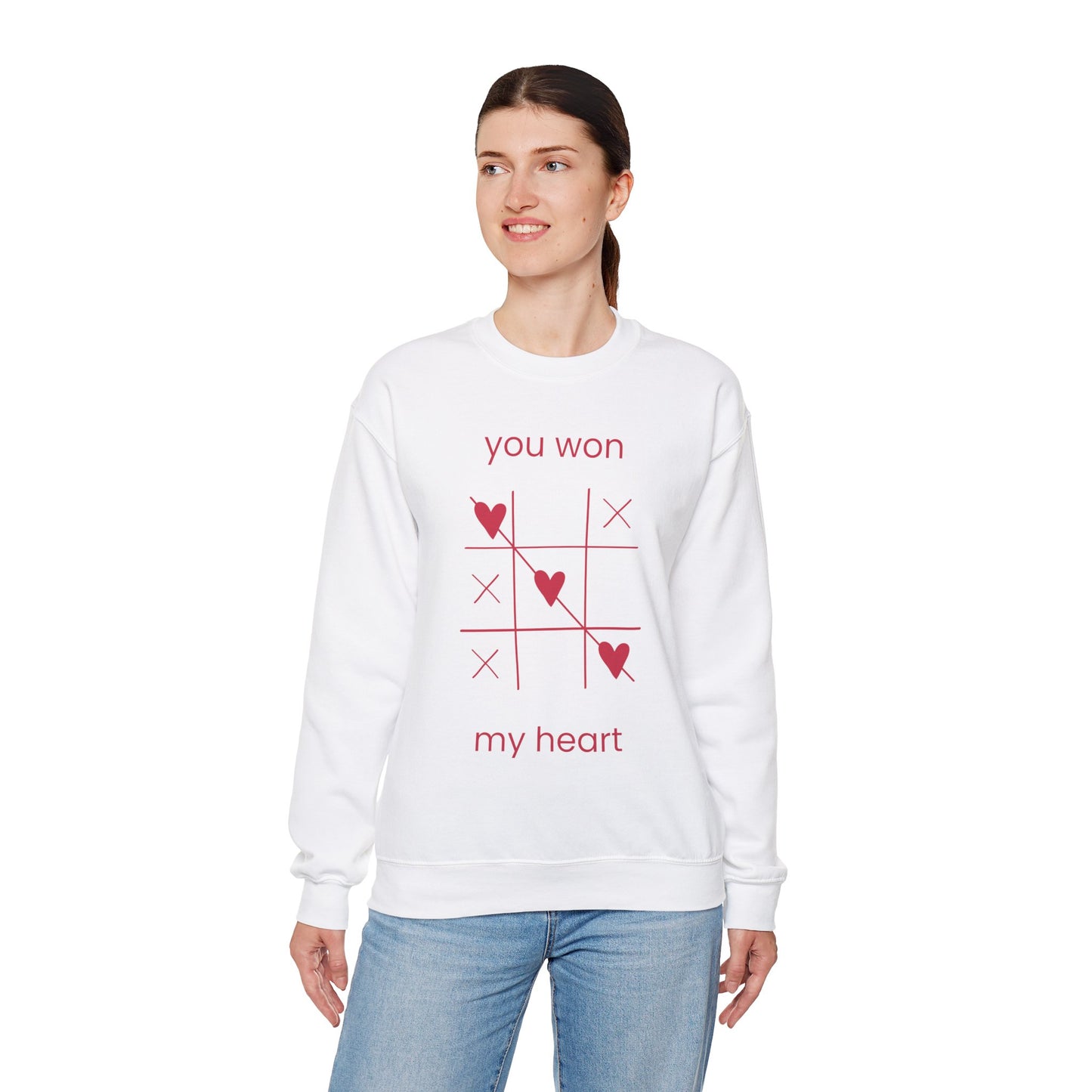 You Won My Heart Sweatshirt - Unisex Crewneck for Valentine's Day and Everyday Comfort