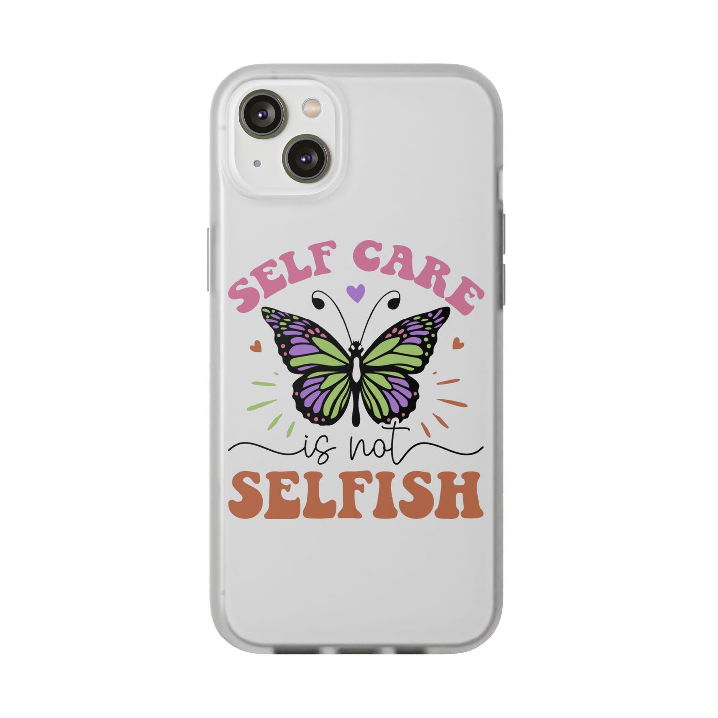 Copy of Kindness is Free Heart Flexi Phone Case - Vibrant, Colorful Design for Positive Vibes