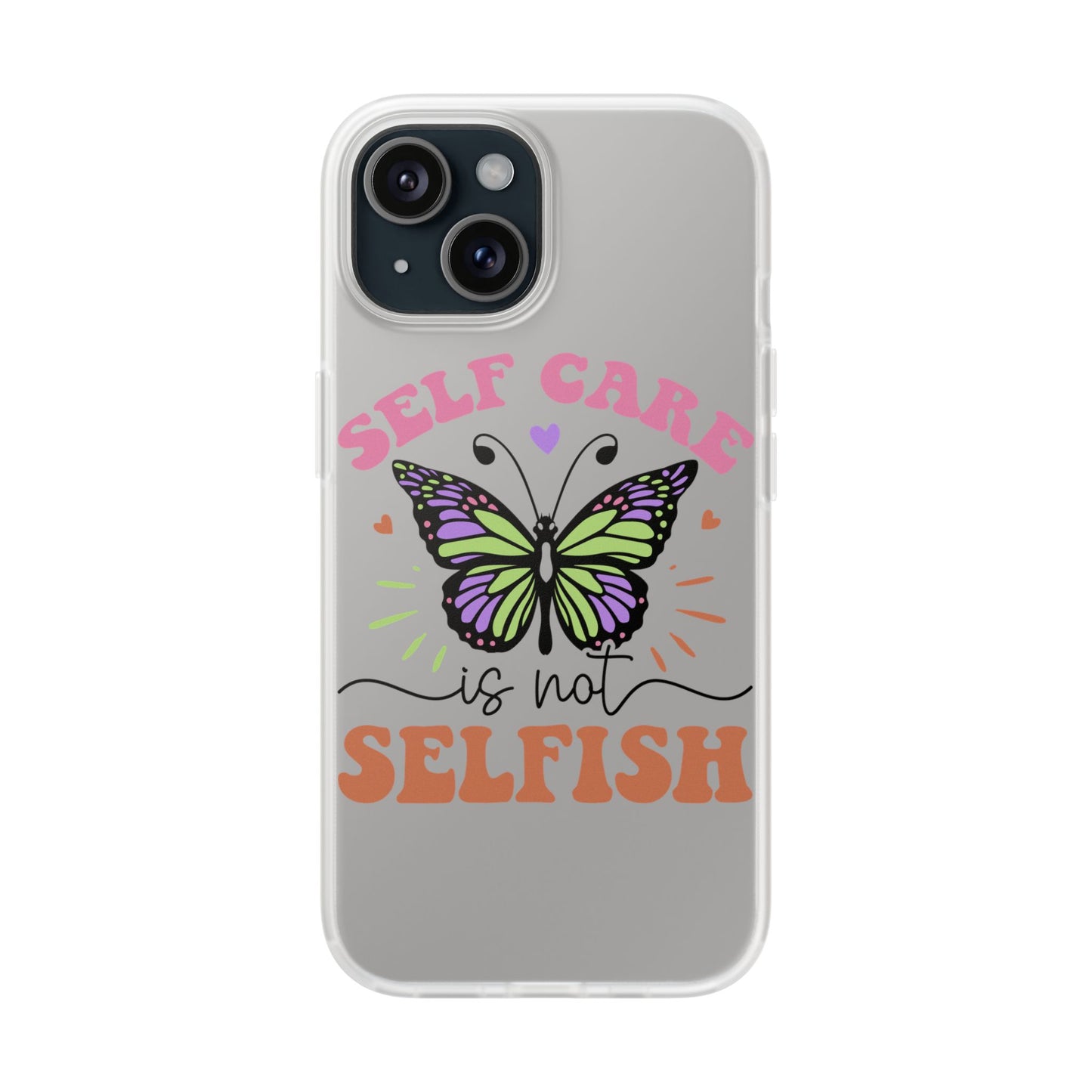 Copy of Kindness is Free Heart Flexi Phone Case - Vibrant, Colorful Design for Positive Vibes