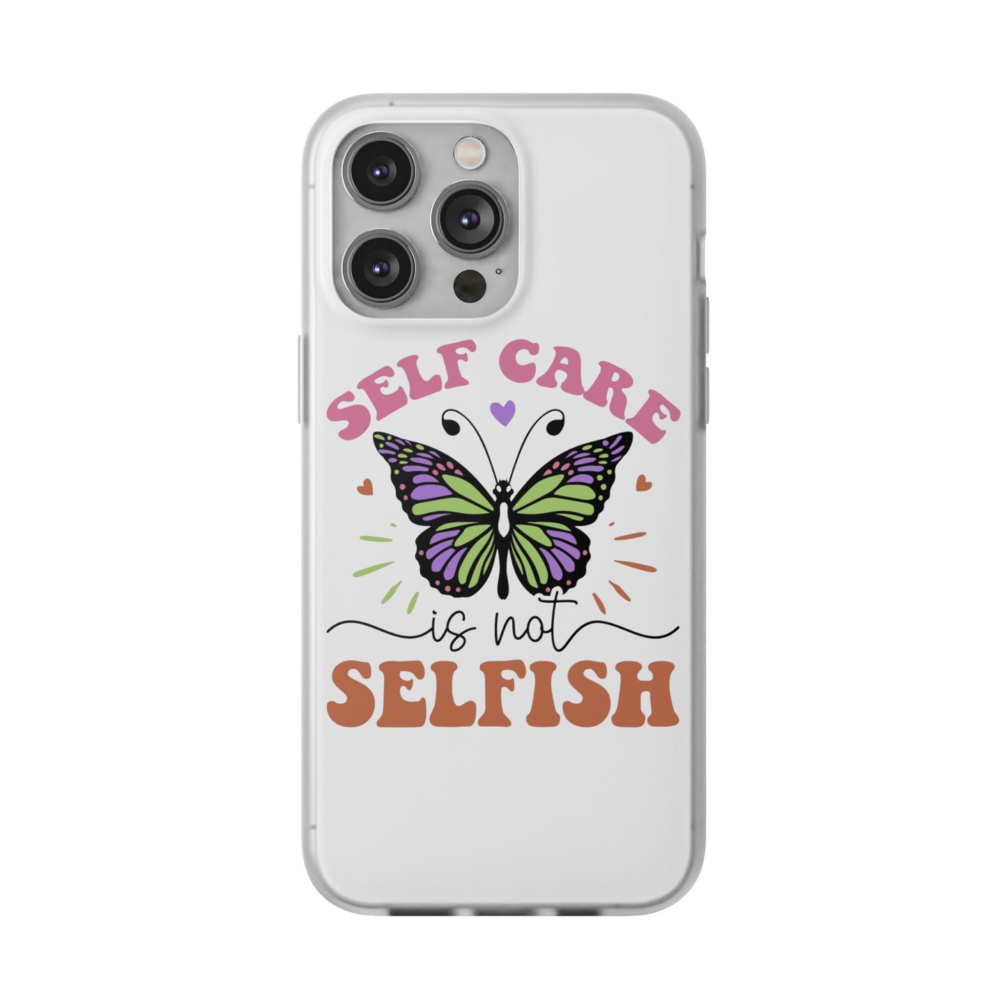 Copy of Kindness is Free Heart Flexi Phone Case - Vibrant, Colorful Design for Positive Vibes