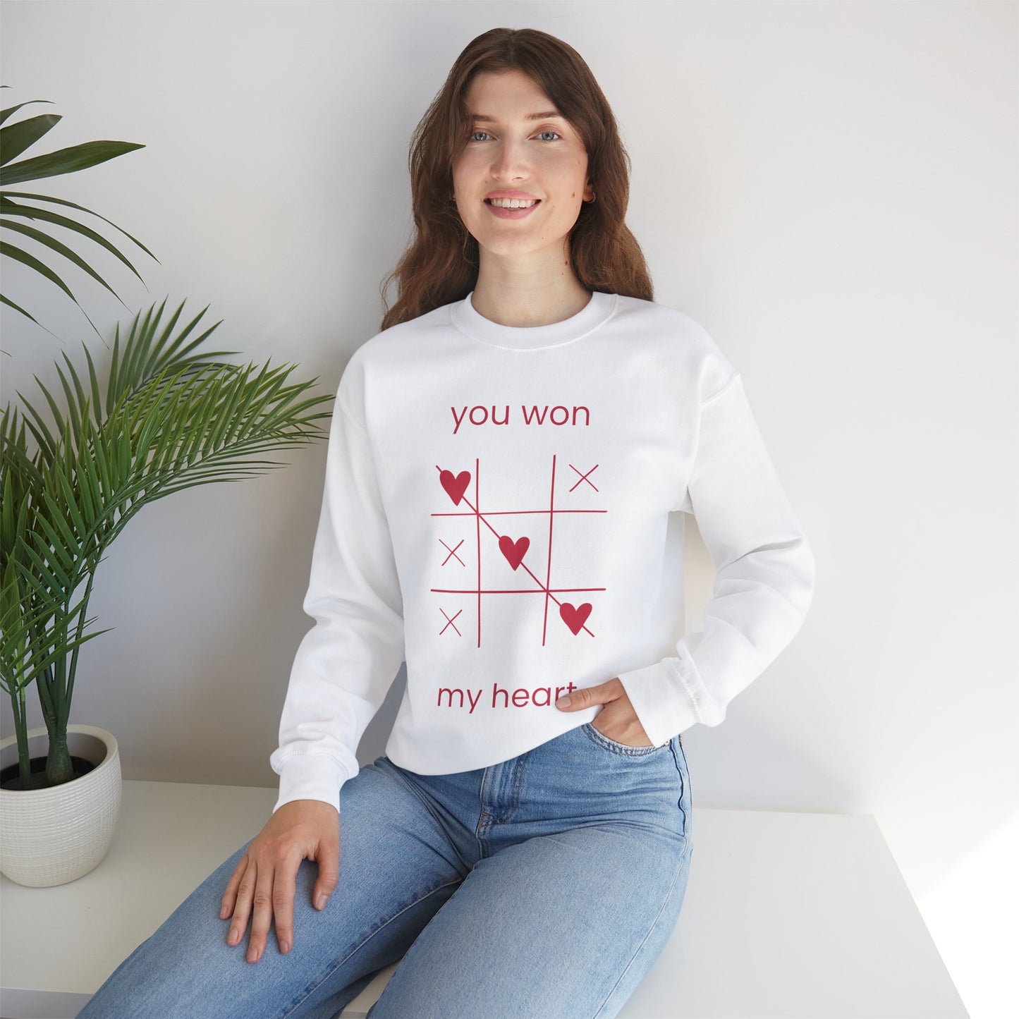 You Won My Heart Sweatshirt - Unisex Crewneck for Valentine's Day and Everyday Comfort