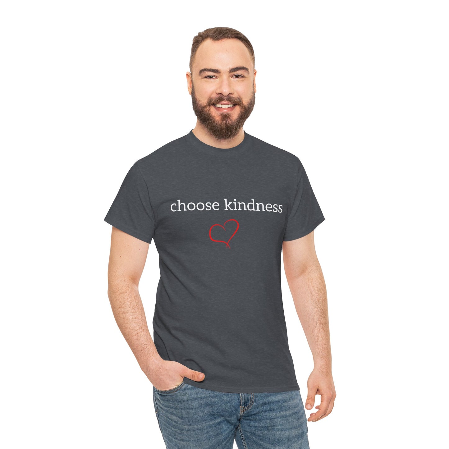 Choose Kindness Unisex Heavy Cotton Tee - Inspirational T-Shirt for Everyday Wear