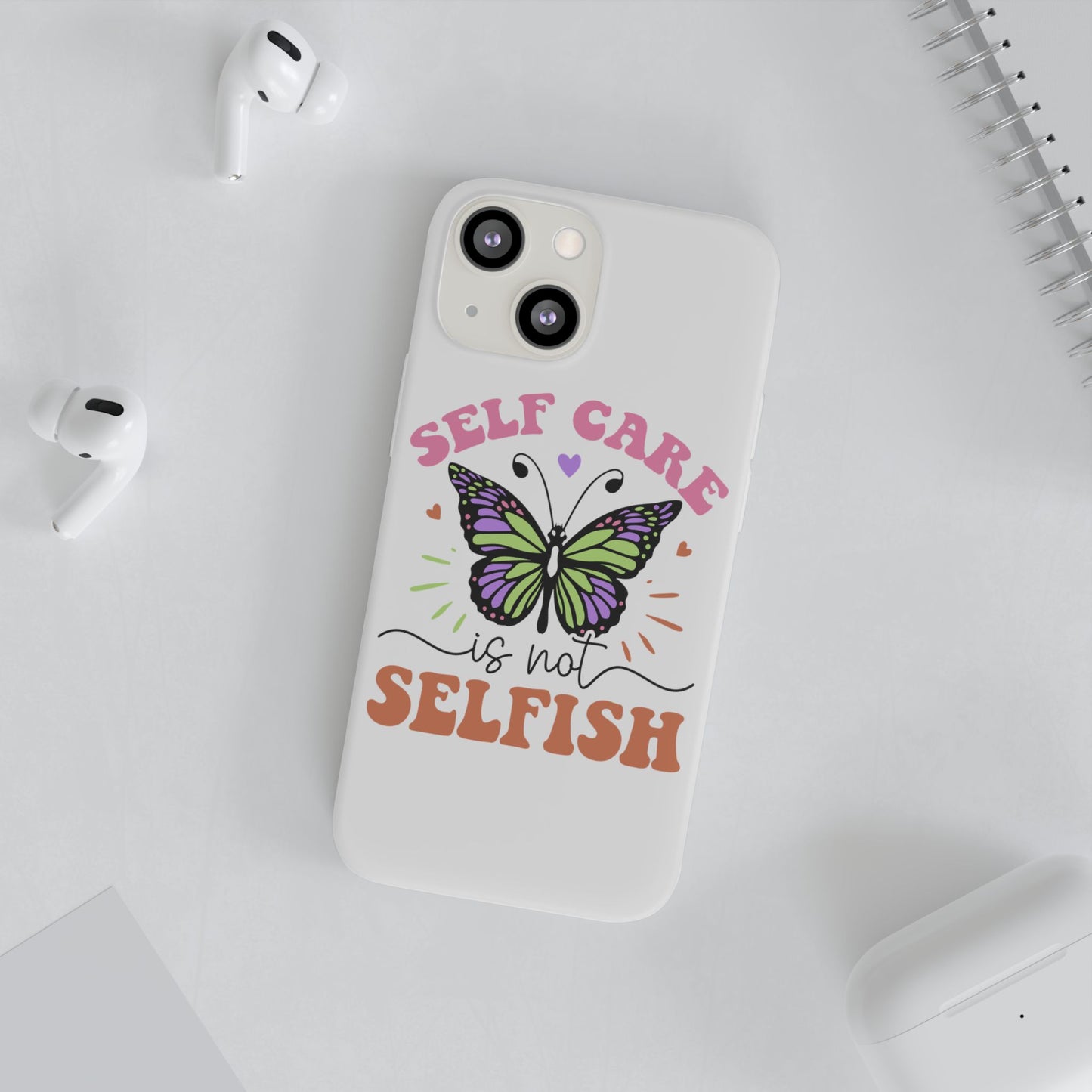 Copy of Kindness is Free Heart Flexi Phone Case - Vibrant, Colorful Design for Positive Vibes