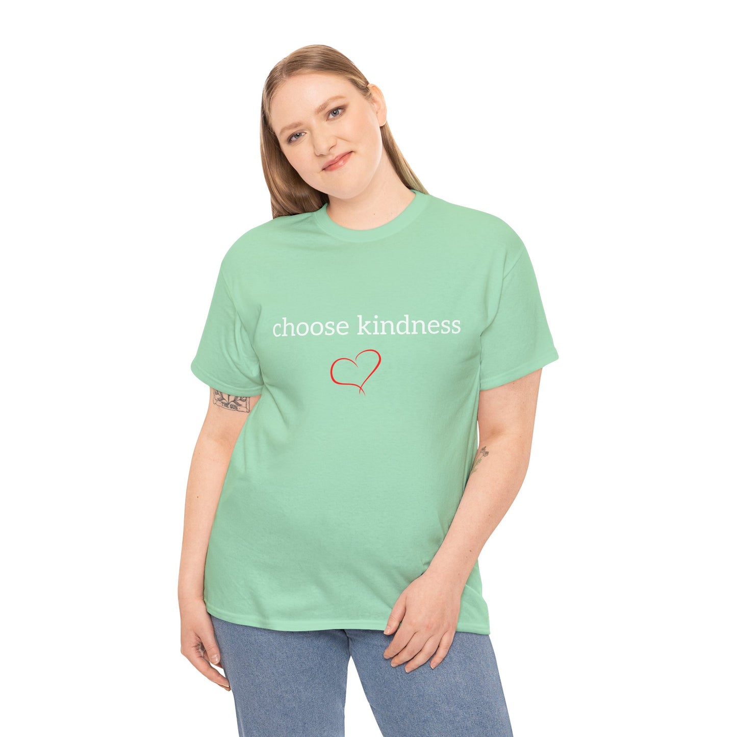 Choose Kindness Unisex Heavy Cotton Tee - Inspirational T-Shirt for Everyday Wear