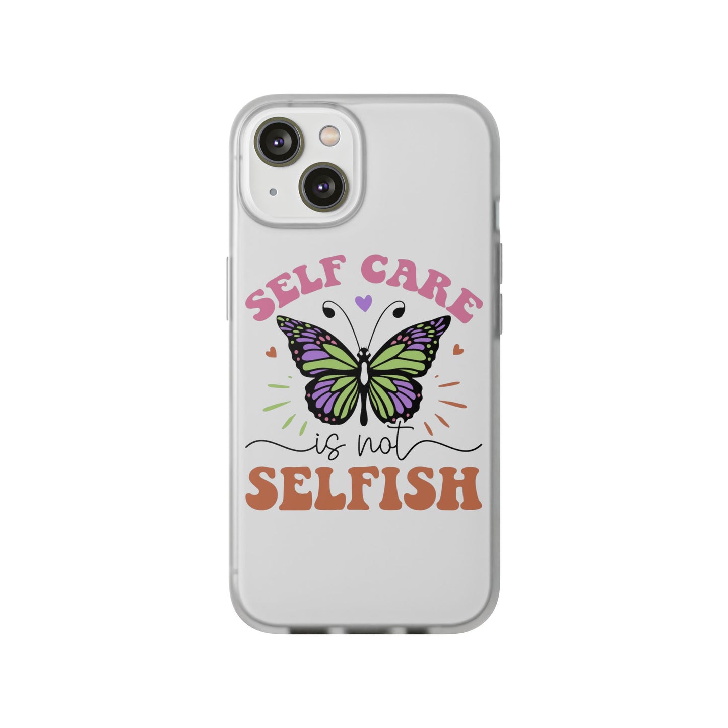 Copy of Kindness is Free Heart Flexi Phone Case - Vibrant, Colorful Design for Positive Vibes