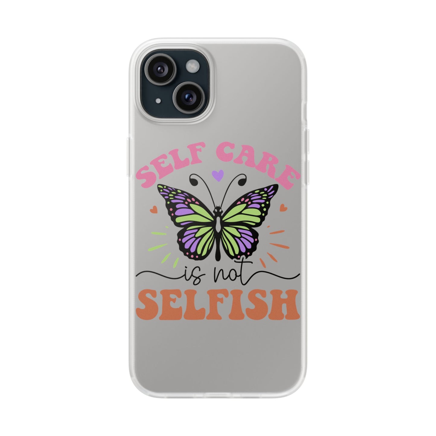 Copy of Kindness is Free Heart Flexi Phone Case - Vibrant, Colorful Design for Positive Vibes