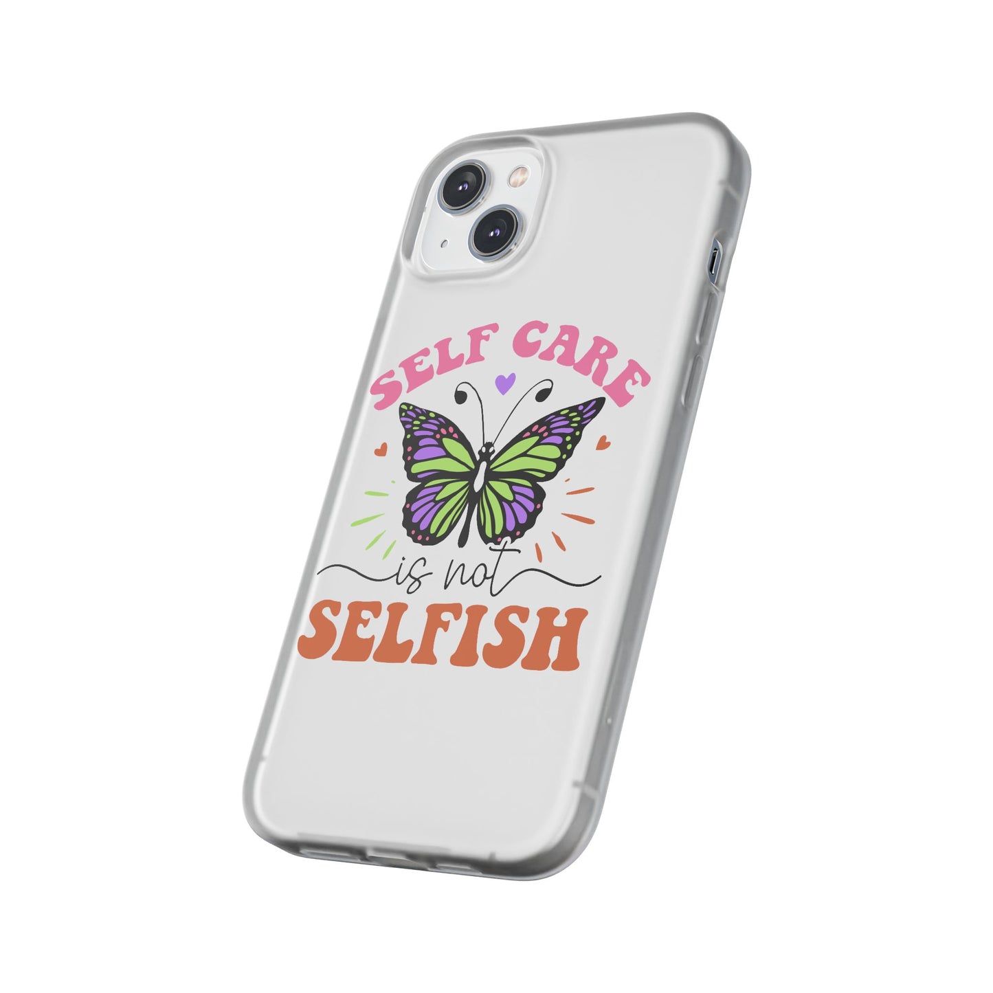 Copy of Kindness is Free Heart Flexi Phone Case - Vibrant, Colorful Design for Positive Vibes