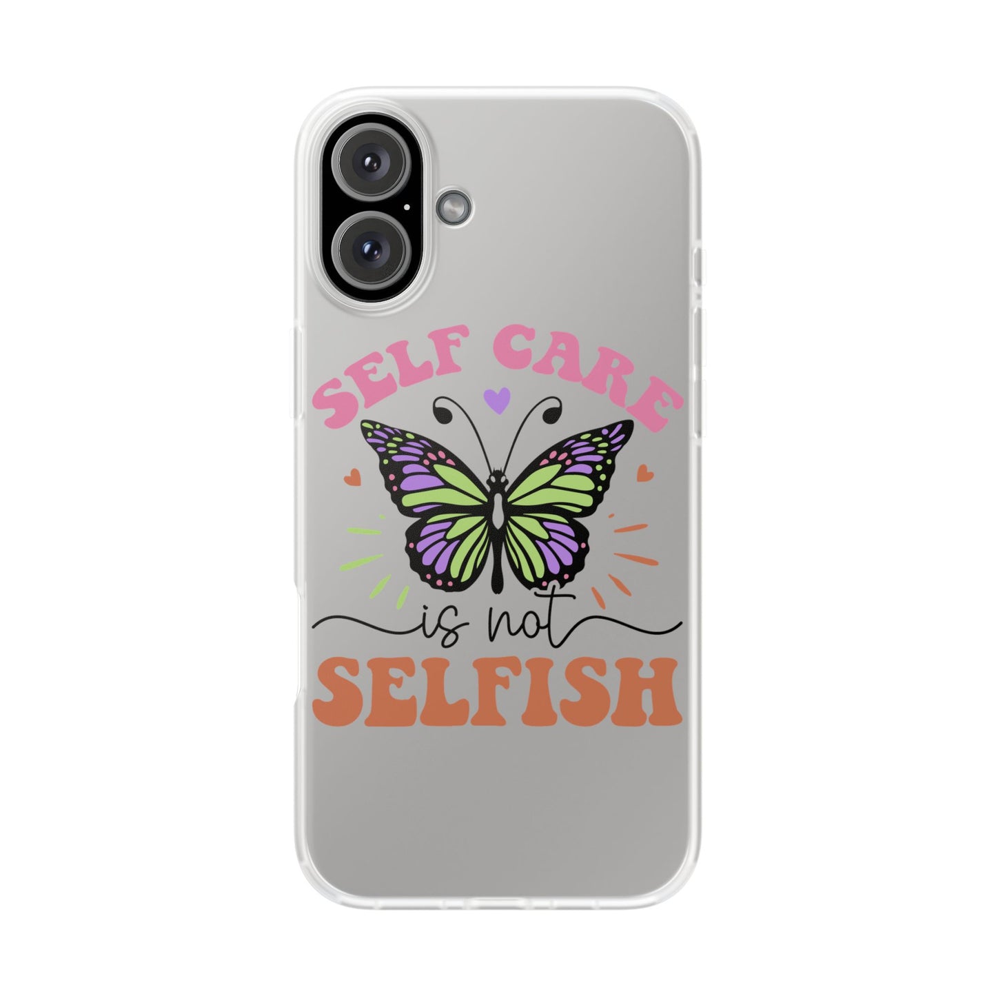 Copy of Kindness is Free Heart Flexi Phone Case - Vibrant, Colorful Design for Positive Vibes